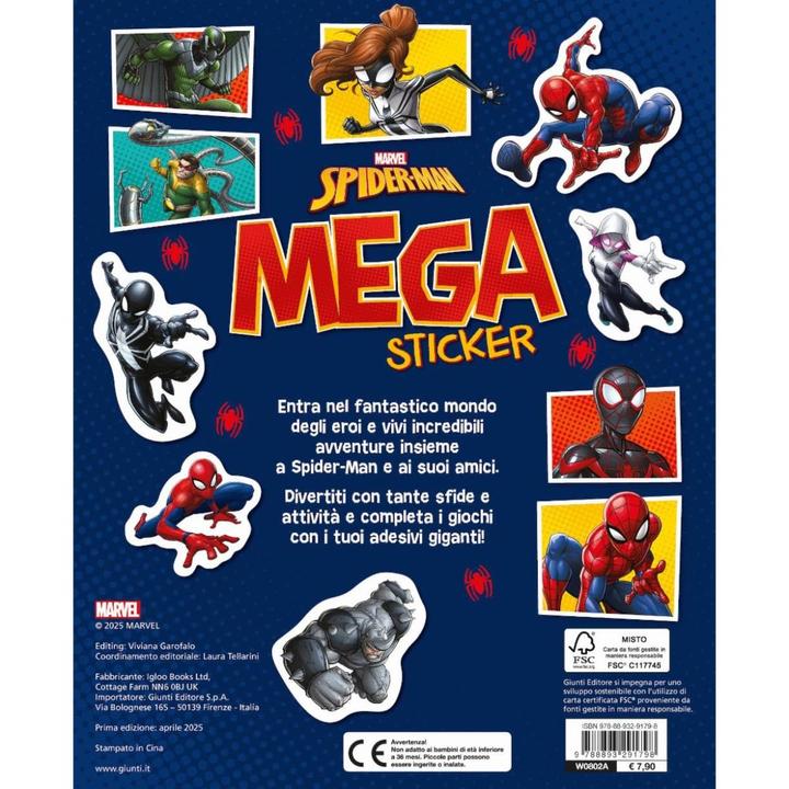 Produktbild Libri Spiderman. Mega Sticker. Con Tanti Adesivi, Giochi E Attivita. Ediz. A Colori