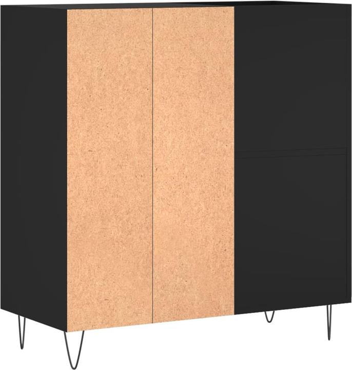 Image du produit VidaXL Plattenschrank Schwarz 84,5x38x89 cm Holzwerkstoff, Farbe