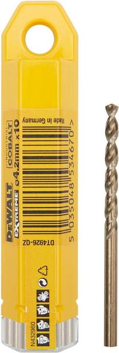 Produktbild DeWalt COBALTBOHRER FÜR METALL 4,2 mm 10St (4.2 Millimeter)