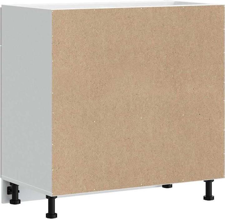 Image du produit vidaXL Élément bas de cuisine Lucca Gris béton Matériau bois Élément bas d'évier (80 x 46 x 81.5 cm)