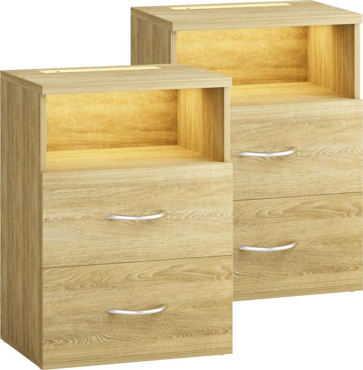 Produktbild Casaria Nachttisch (39 x 28 x 54 cm)