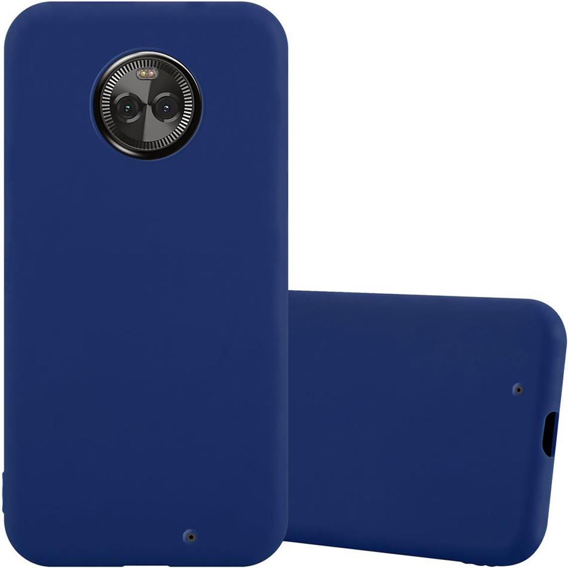 Cadorabo TPU Candy Cover (Motorola Moto X4), Smartphone Hülle, Blau
