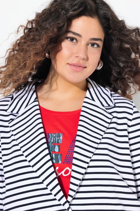 Actual product image Ulla Popken Striped Jersey Blazer (50, 52)