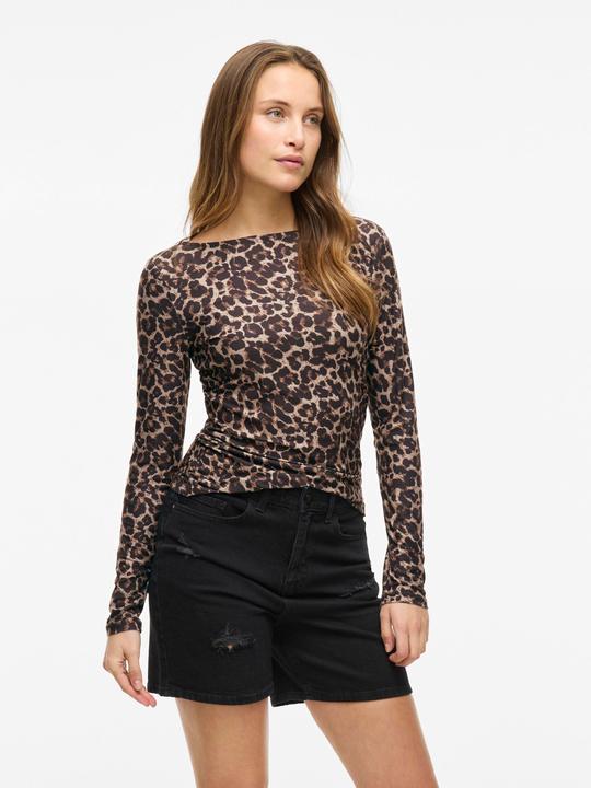 Actual product image Vila Leoprint top with long sleeves (XS)