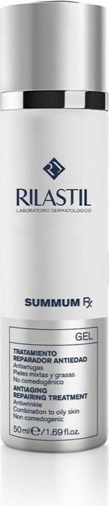 Produktbild Rilastil Summum Rx Anti-Aging Repair Gel with Folic Acid, Hyaluronic Acid and Almond Acid for Mixed and Oily (50 ml)