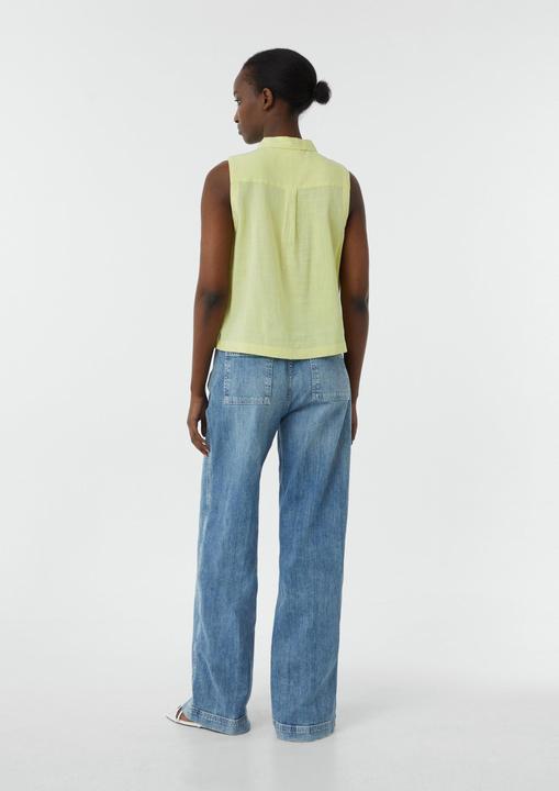 Produktbild Comma Bluse Ärmellose Hemdbluse aus leichtem Viskosemix (46)