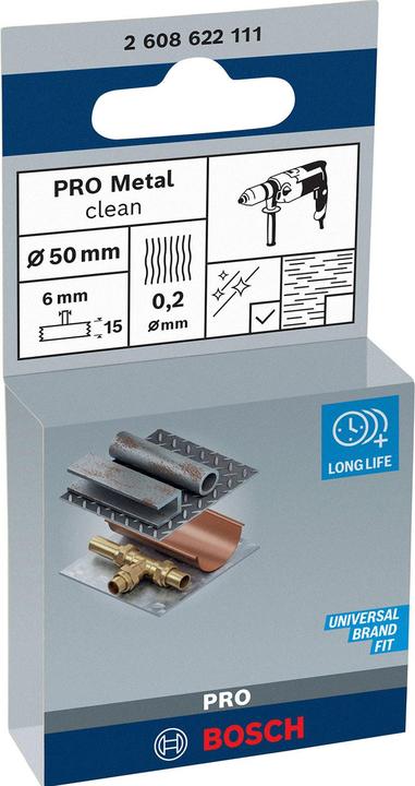 Produktbild Bosch Professional Zubehör PRO Metal clean Scheibenbürste, gerader Schaft, 30 x 0,2 mm