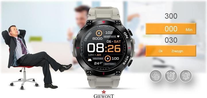 Produktbild Giewont Smartwatch GW460-3 Grau GPS
