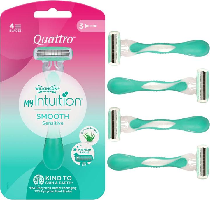 Immagine prodotto Wilkinson Quattro per donne rasoio sensibile 3 pezzi (3 x)
