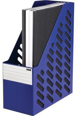 Actual product image Han Filing system KLASSIK XXL, plastic, blue grip hole in spine, for documents in A4/C4 format (C4)