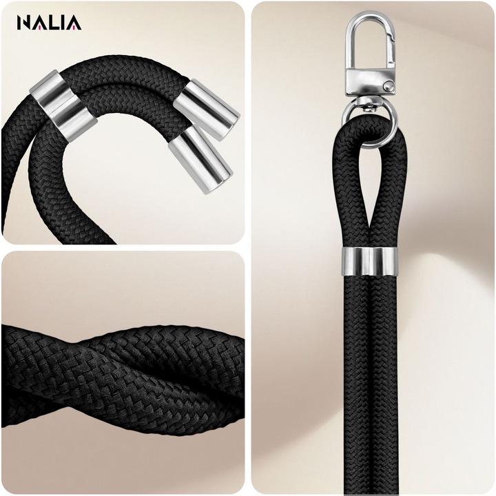 Produktbild Nalia HoldMe Lanyard Handykette – Universal Trageband für Smartphones - Verstellbar, Soft & Elastisch