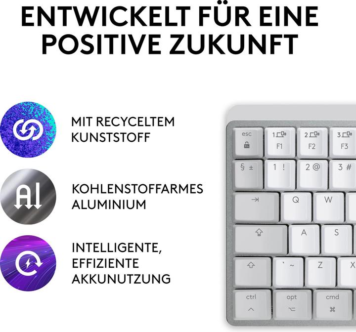 Produktbild Logitech MX Mechanical Mini for Mac (DE, Kabellos)
