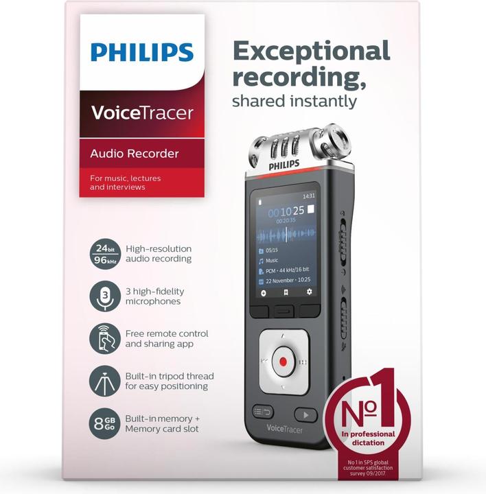 Image du produit Philips Traceur vocal DVT6110 (8 Go)