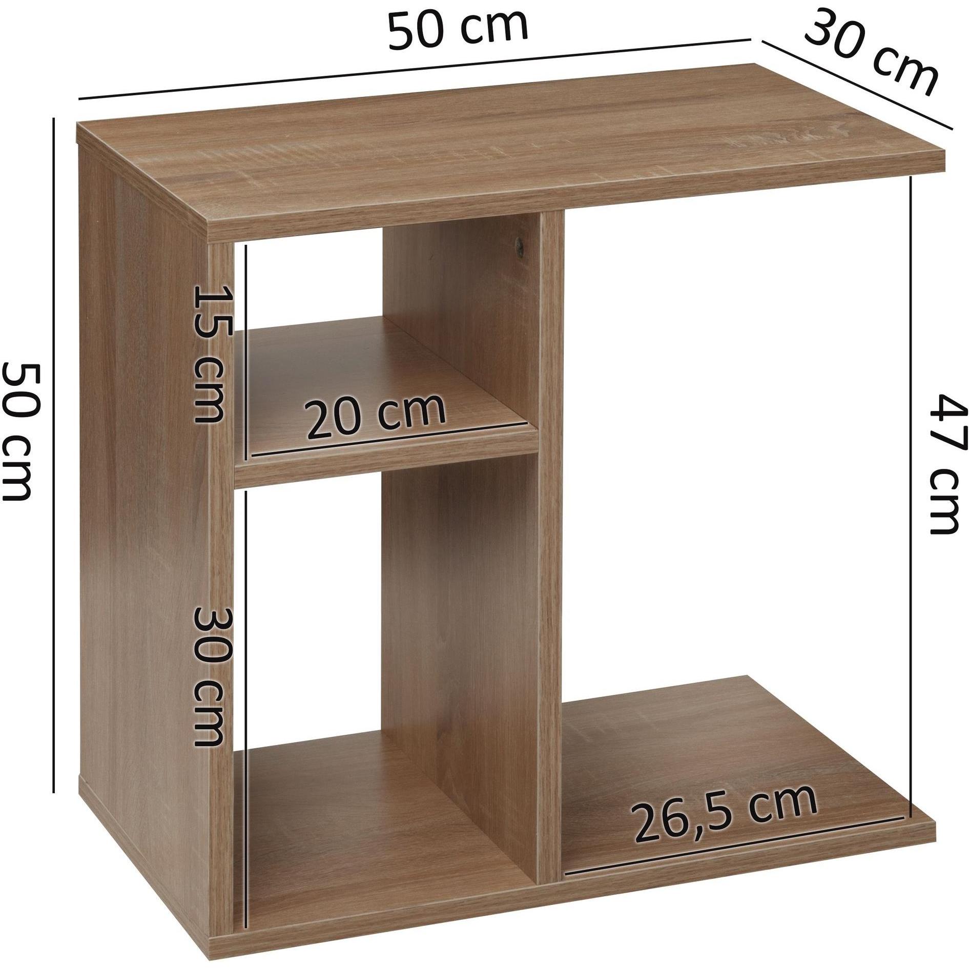 Thumbnail - Wohnling, Couchtisch + Beistelltisch, Milo (50 x 30 x 50 cm)