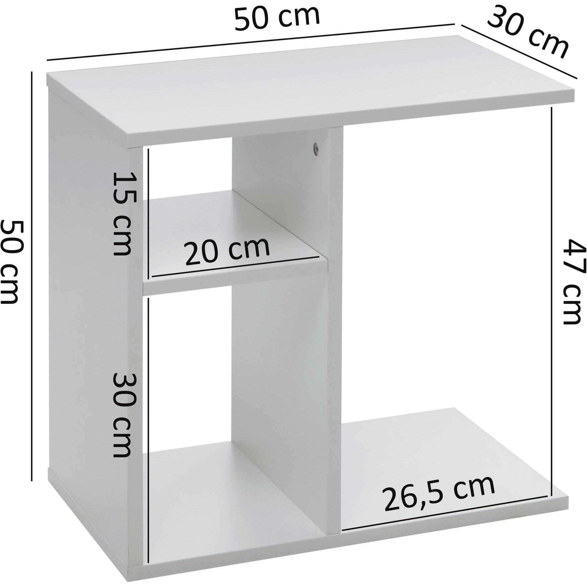 Thumbnail - Wohnling, Couchtisch + Beistelltisch, Milo (50 x 30 x 50 cm)