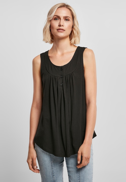 Produktbild Urban Classics Ladies Viscose Button Up Top (S)