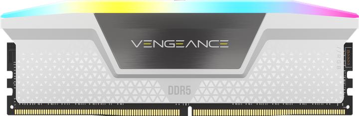Produktbild Corsair DDR5-RAM Vengeance RGB White 7200 MHz 2x 16 GB (2 x 16GB, 7200 MHz, DDR5-RAM, DIMM)
