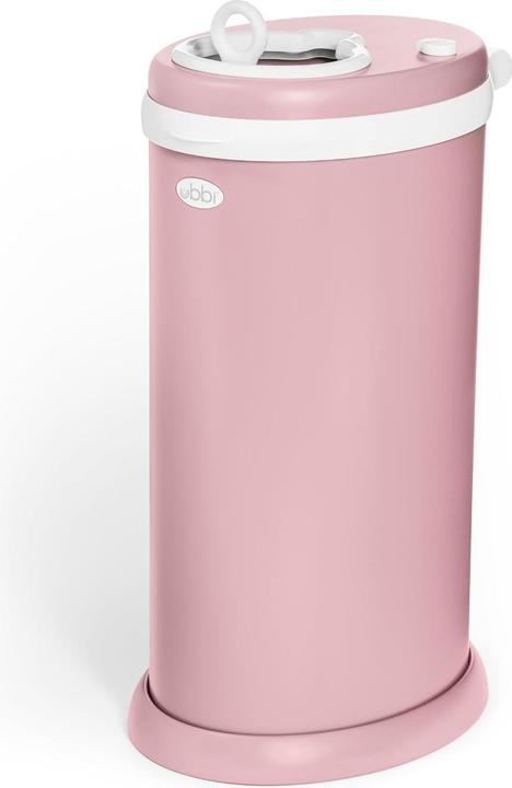Ubbi - Luieremmer - Mat Roze - Metaal - Geurloos - Geen navulcassettes nodig
