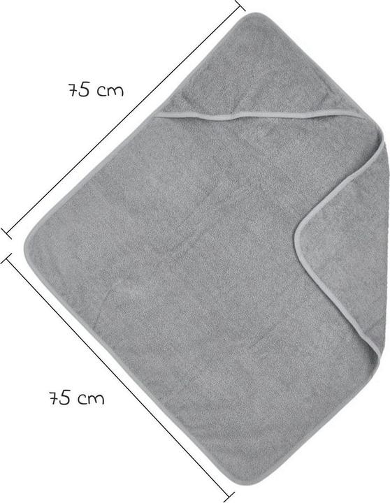 Produktbild Meyco Kaputzentuch basic Frottee grau