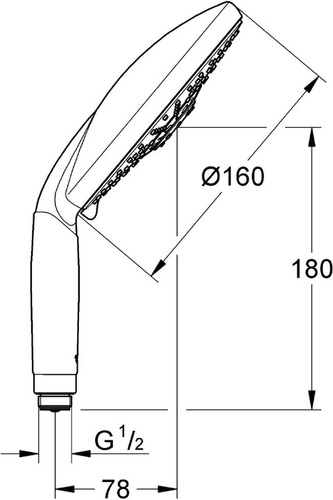 Produktbild Grohe Rainshower Classic 160 (4 Strahlarten)