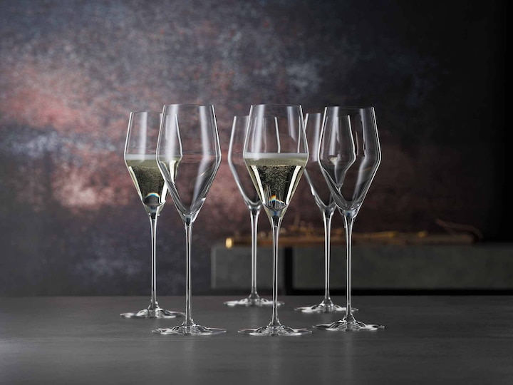 Actual product image Spiegelau Definition Champagne glasses + polishing cloth (25 cl, 6 Glasses, Champagne glasses)