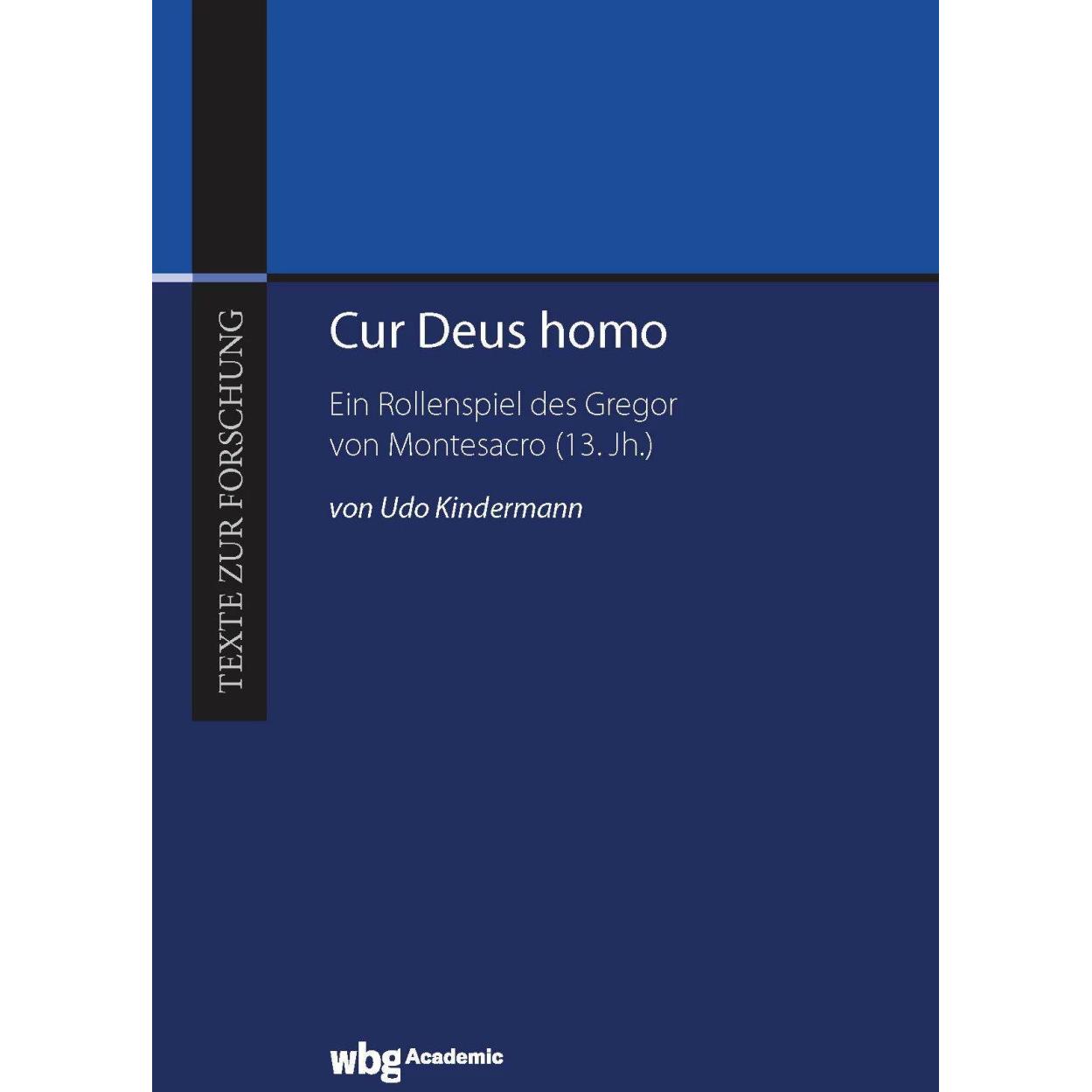Cur Deus homo, Fachbücher von Udo Kindermann