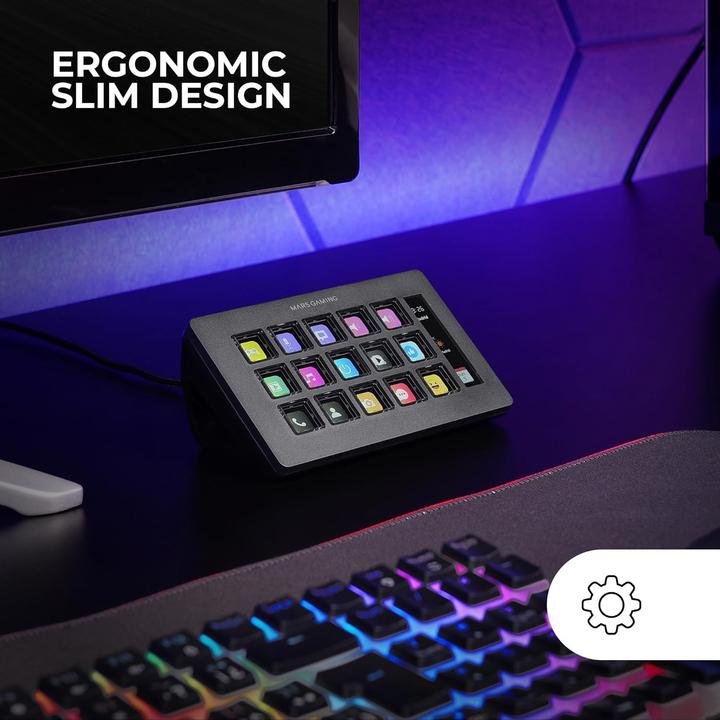 Produktbild Mars Gaming Console De Streaming Stream Deck Slim Msd-One (Noir) (Mac, Windows)