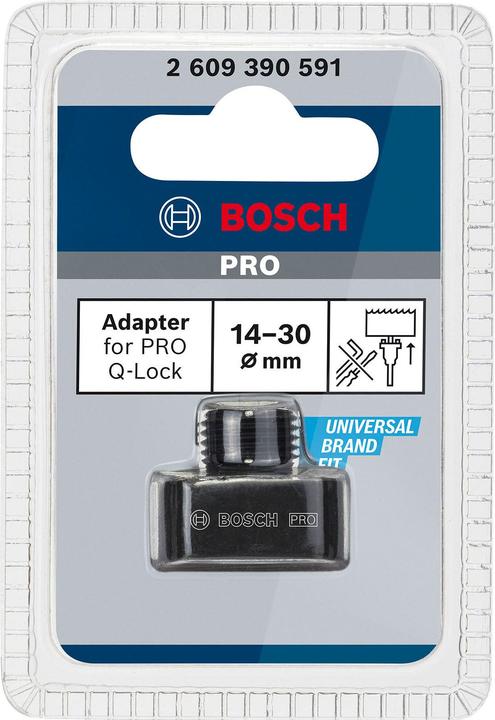 Produktbild Bosch Professional Zubehör Adapter for PRO Q-Lock, Quick Change-System für Lochsägen 14-30 mm