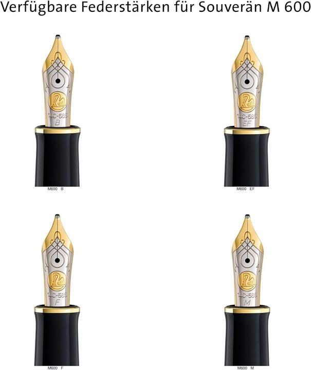Immagine prodotto Pelikan Stilografica M600 Nero-Blu M Custodia (Oro, Azzurro, Nero, 1 x)