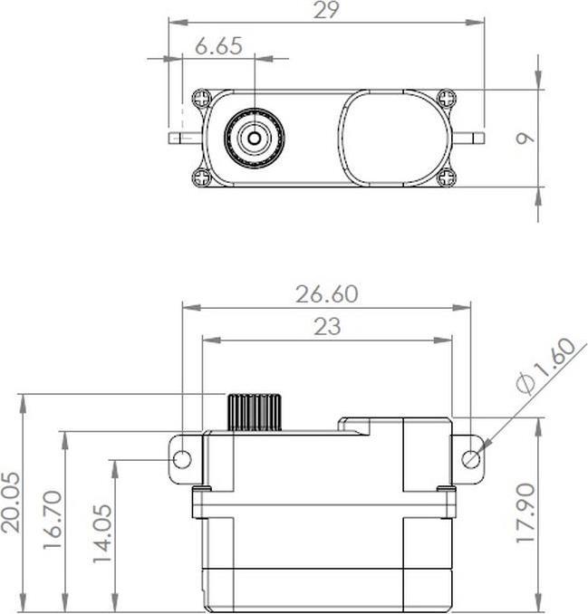 Image du produit Mks hv75k-r servo digital hv pour montage servo horizontal