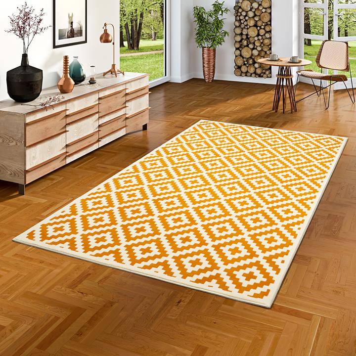 Immagine prodotto Pergamon Designer Kurzflor Teppich Moderne Muster (120 x 170 cm)