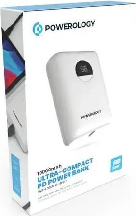 Image du produit Powerology Banque de puissance ultra-compacte 10000mAh PD 20W (10000 mAh, 20 W, 38.50 Wh)