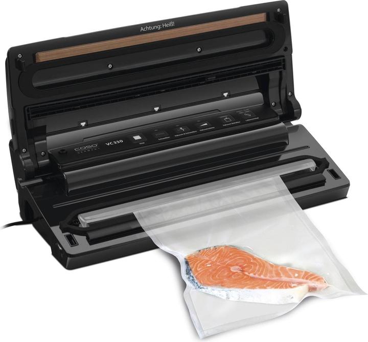 Actual product image Caso Vacuum Cleaner Stainless Steel VC 330 - With Foil Box & Foil Cutter