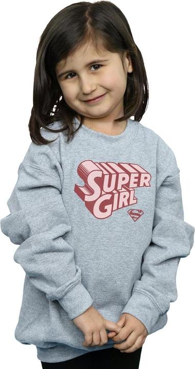 Produktbild Supergirl Retro Logo Sweatshirt Mädchen (140, 146)