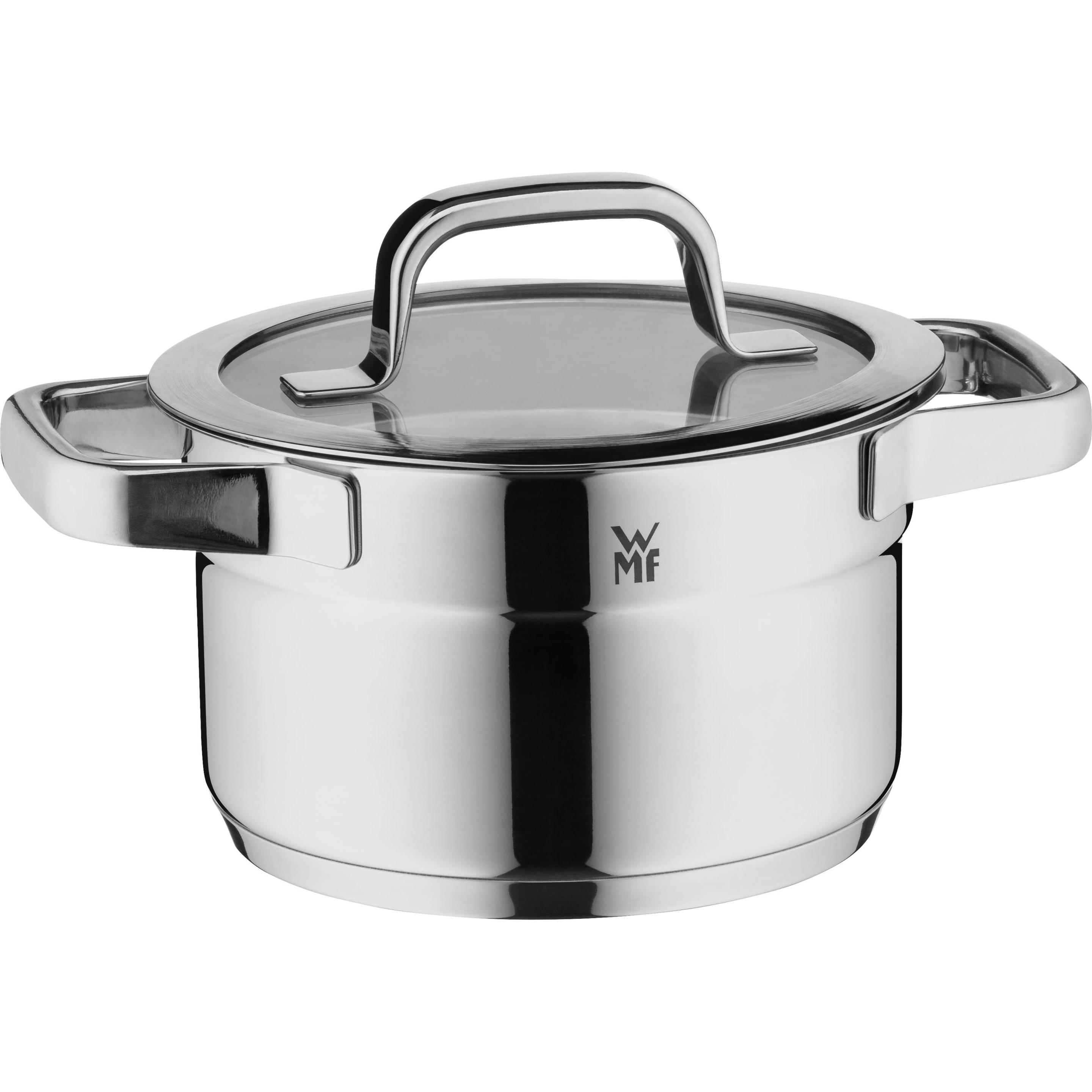 WMF Compact Cuisine Kochtopf mit Deckel, 16,5 cm, Pfanne + Kochtopf, Silber