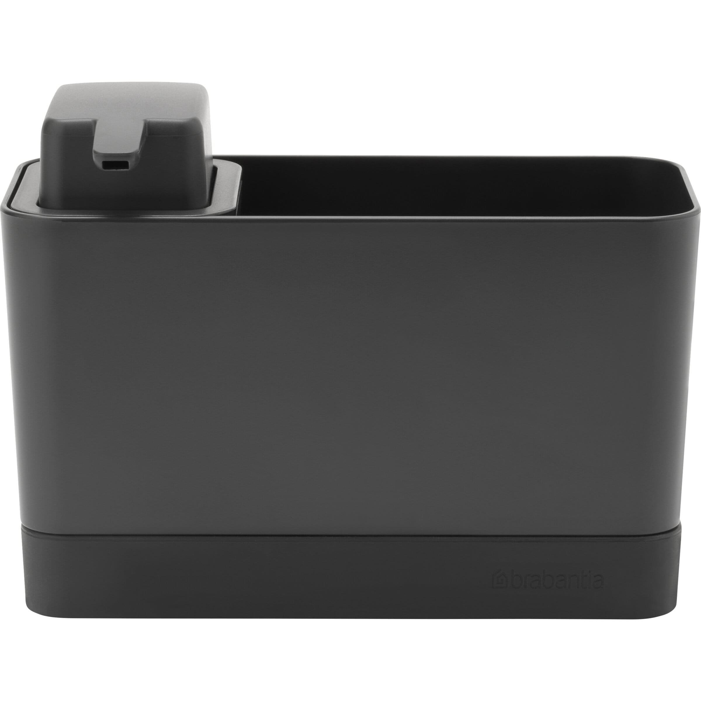 Brabantia Spültrog-Organizer Set, Dunkelgrau, Abtropfgestell, Grau
