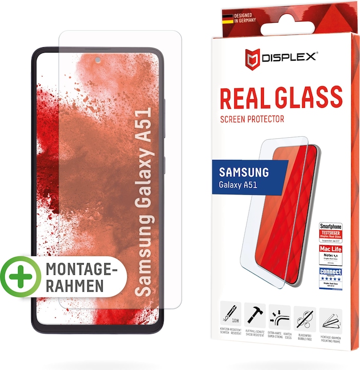 Produktbild Displex Real Glass, 2D Panzerglas (1 Stück, Samsung Galaxy A51)