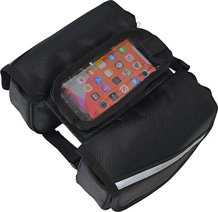 Produktbild Dunlop Torba / sakwa rowerowa na ramę (Czarny) (Rahmentasche)