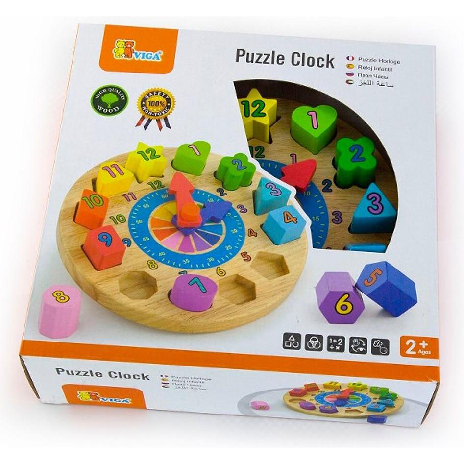 Thumbnail - Viga Toys NCT Puzzle-Uhr (Deutsch)