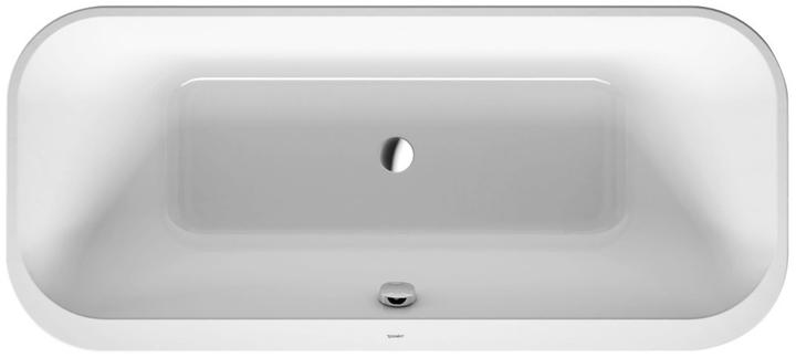 Image du produit Duravit Baignoire HAPPY D.2 PLUS 180x80 libre Revêtement acrylique blanc blanc (170 l, 180 cm, 80 cm)