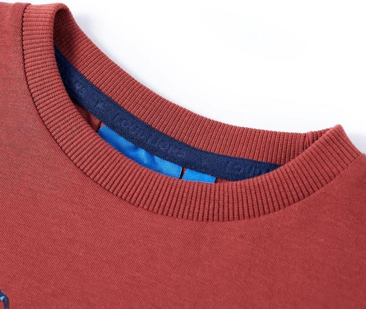 Immagine prodotto vidaXL Camicia da bambino a maniche lunghe rosso scuro 92,Materiale: 100 (92)