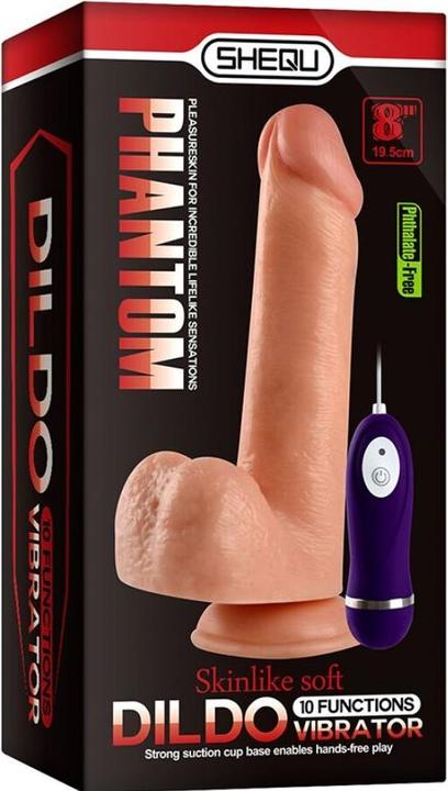 Actual product image Shequ - Adam Vibratordildo Mit Fernbedienung 21 cm