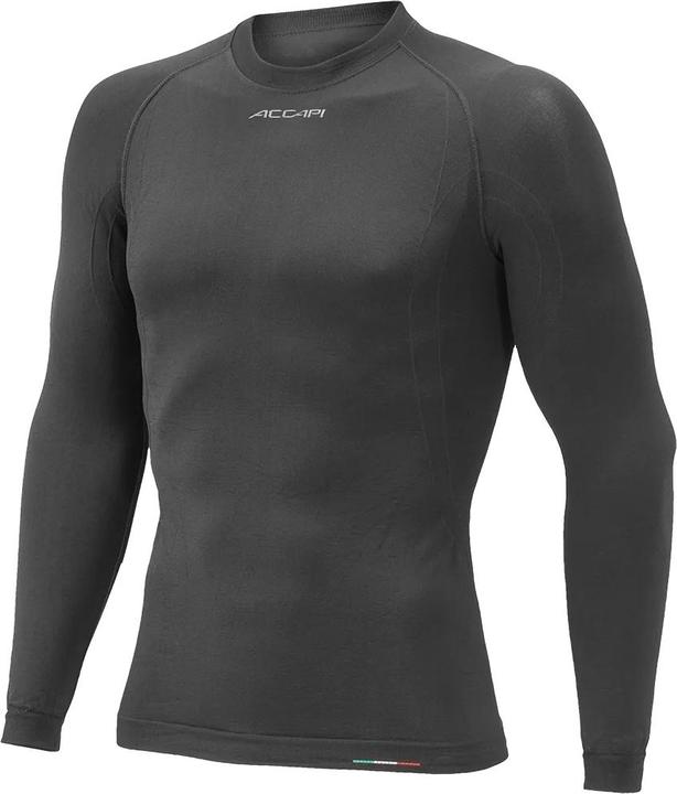 Actual product image Accapi Herren Langarmhemd Schwarz M/L (L, M)