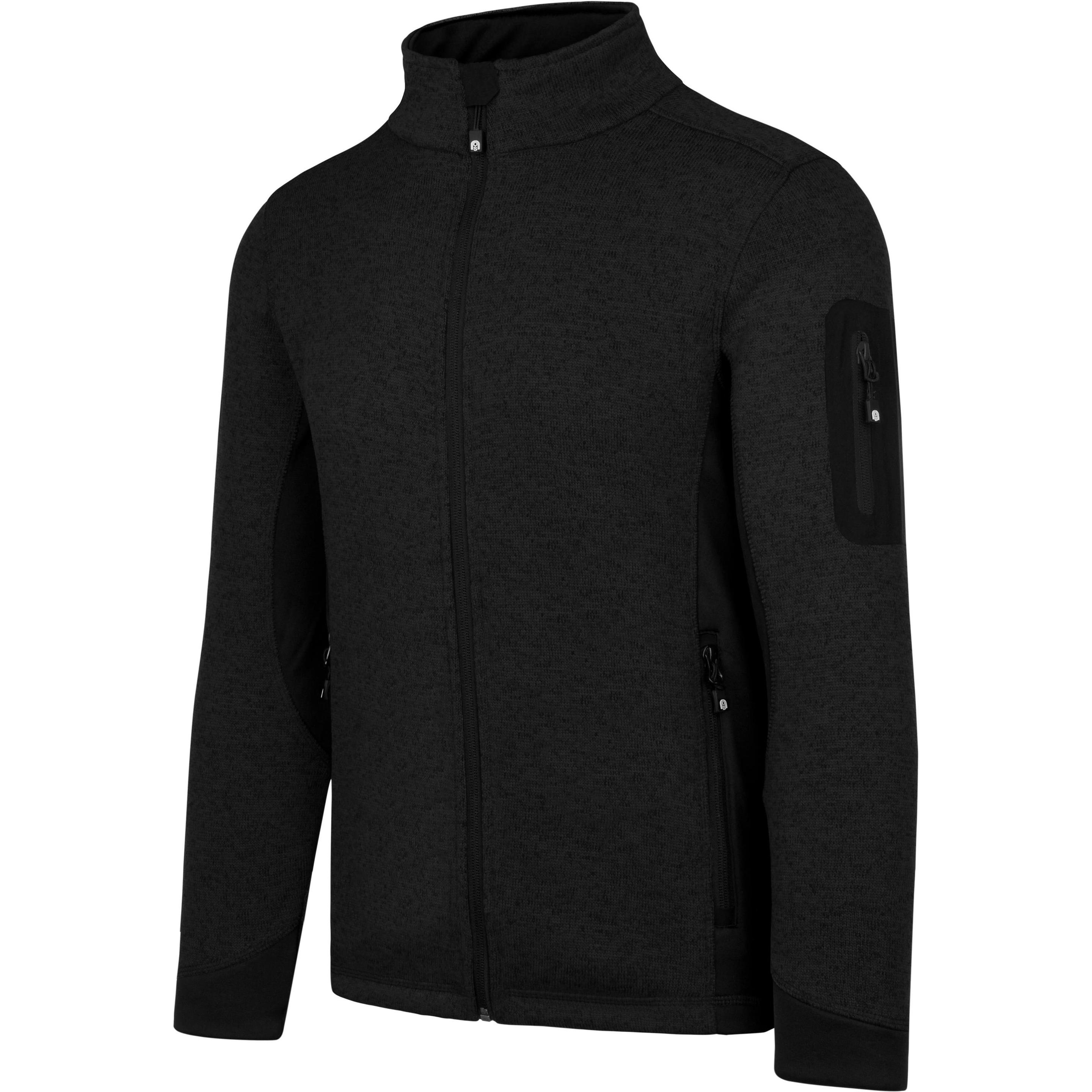 Thumbnail - Normani, Herren, Jacke, Herren Strick-Fleecejacke Wapusk (M), Schwarz, M