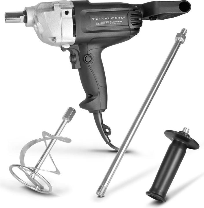 Actual product image Stahlwerk RW-1000 ST Rührwerk 1000 W 550 U/min Mörtelrührer Kompaktes Rührgerät für Mörtel und Beton