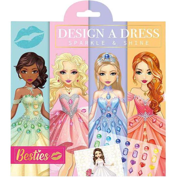 Grafix Beste Freundinnen entwerfen ein Kleid – 21,5 x 21,5 cm