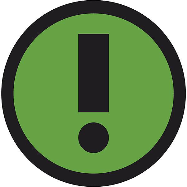 smiT Magnetfolie ATTENTION, Ø 50 mm, VE 20 Stk, grün / rot