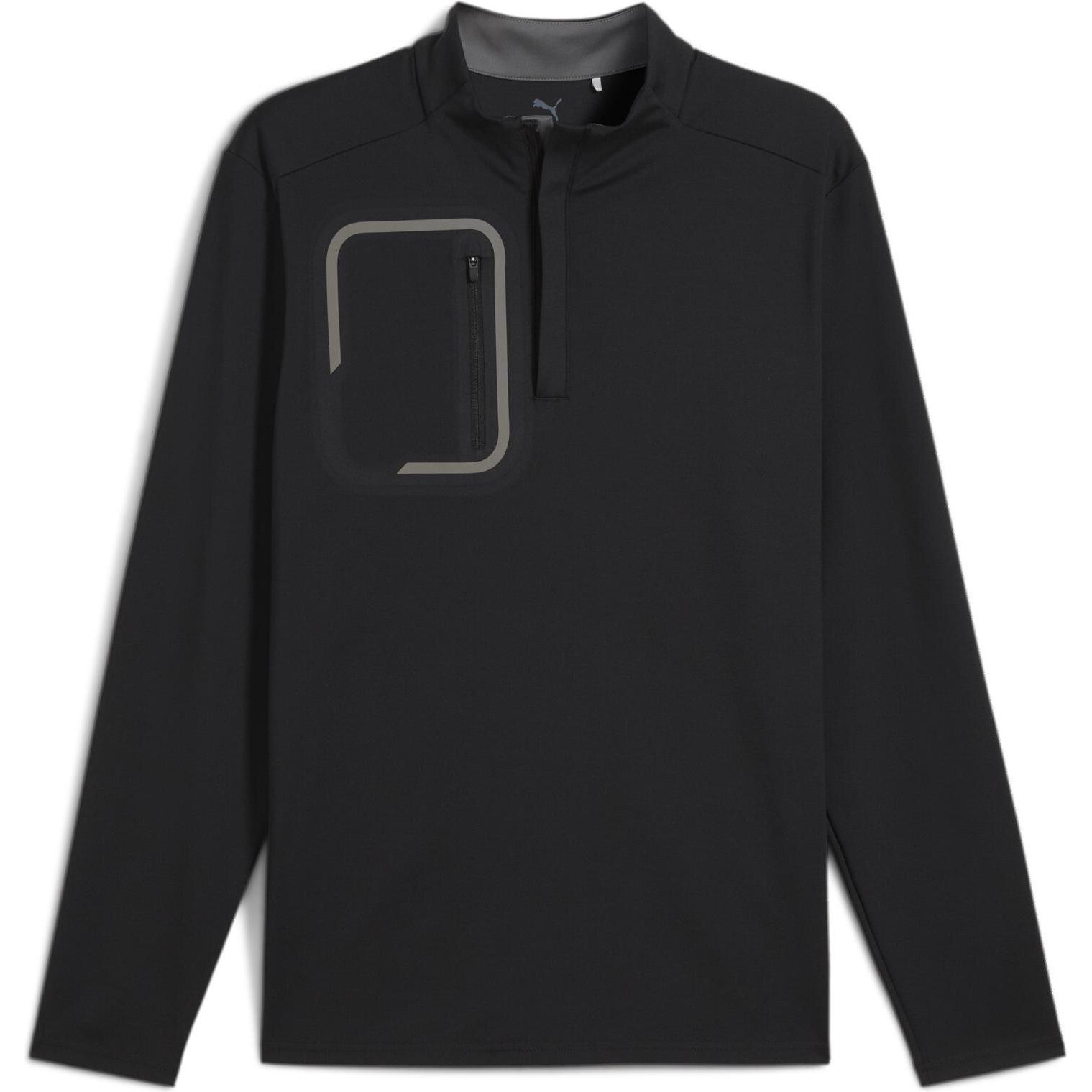 Puma, Herren, Laufjacke, Cloudspun Tech 1/4 Zip (XS), Schwarz, XS