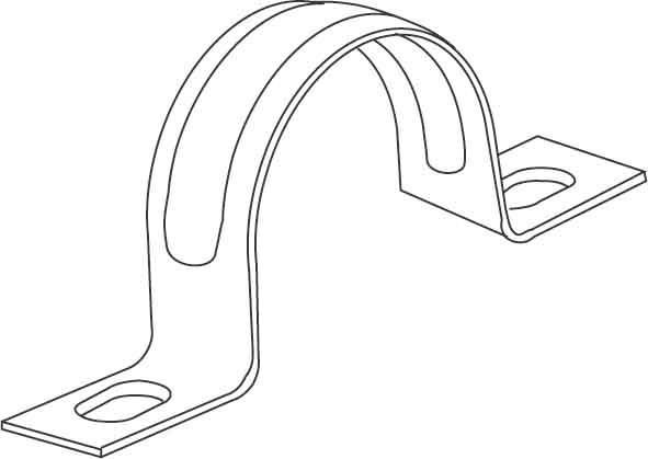 Actual product image Kleinhuis HKL 736M25 Fastening clamp ST double-lobed M25 736M25