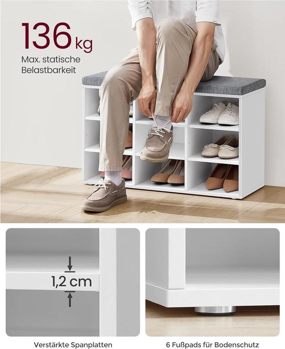 Actual product image Vasagle Benchy (78.5 x 30.5 x 48 cm)